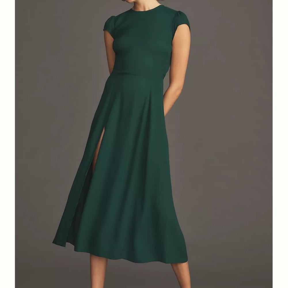 Reformation Gavin Dress, green. Worn twice - excellent condition